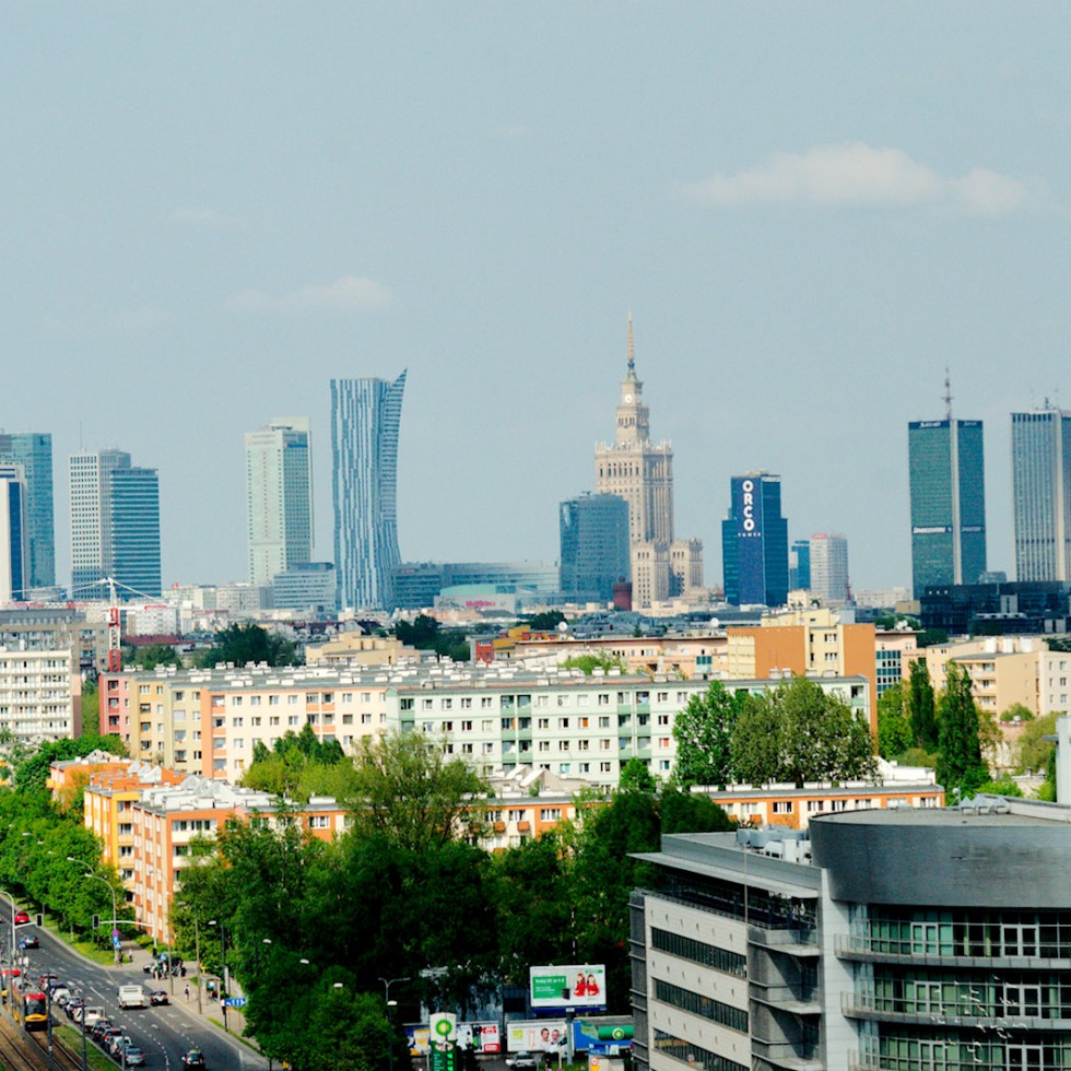 Panoramy Warszawy fotografia miejska — Mateusz Gołąb